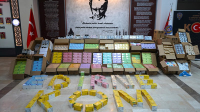 Edirne'de bir tırda çok sayıda gümrük kaçağı ürün ele geçirildi