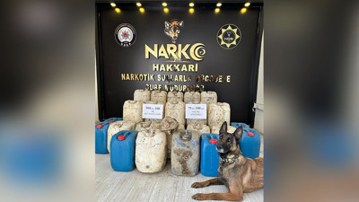 Yüksekova'da 508 kilo metamfetamin ele geçirildi