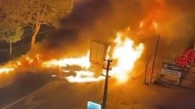 TIR'ın sürücüsü yanarak can verdi