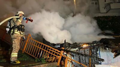 İstanbul'da gecekondu yangını