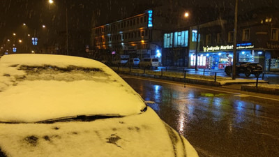 Erzurum Nisan ayında beyaza büründü