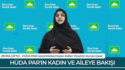 HÜDA PAR Kadın Kolları yöneticisi Çiftçi: Kadınlara hizmet veren yerlerde sadece kadınlar çalışmalıdır