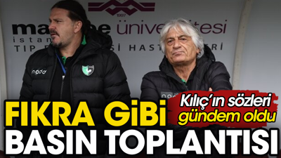 Denizlispor Teknik Direktörü Kılıç'tan fıkra gibi basın toplantısı