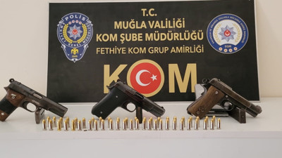 Muğla'da ruhsatsız silah operasyonu