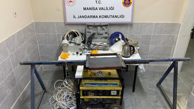 Manisa’da kaçak kazı: 5 gözaltı