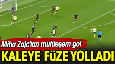 Miha Zajc füze çıkardı. Muazzam gol