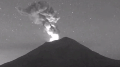 Popocatepetl Yanardağı’nda 24 saatte 12 patlama (10 Nisan 2023)