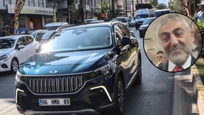 Milletvekili adayı yapılan Nebati devletin aracıyla seçim çalışması yapıyor. AKP propagandasında kullandığı TOGG marka araç bakanlığa tahsisli çıktı