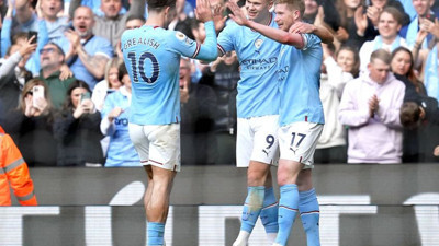 Haaland yine attı Manchester City kazandı