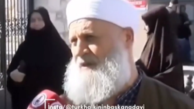 Sokak röportajında sarıklı cübbeli adamdan Erdoğan yorumu: Bir an evvel bırakmasını bekliyoruz