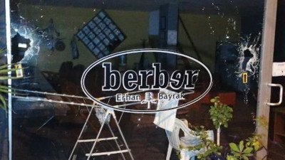 Berber dükkanı pompalı tüfekle saldırı