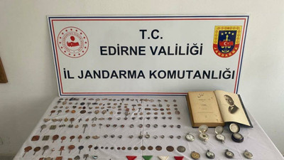 Edirne’de 189 tarihi eser ele geçirildi (18 Nisan 2023)