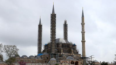 Selimiye Camii'nde Ramazan Bayramı hazırlığı