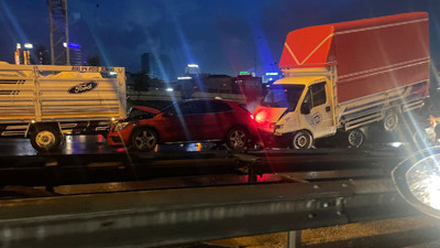 İstanbul Mahmutbey-Edirne istikametinde zincirleme kaza