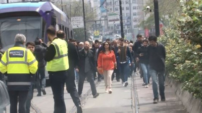 İstanbul'da tramvay seferi o hatta yapılamıyor