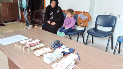 Dilencinin üzerinden 11 bin 330 lira çıktı