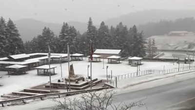 Nisan ayında kar sürprizi