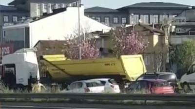 Otomobil sürücüsüne sopayla saldıran hafriyat kamyonu şoförü yakalandı