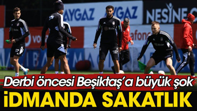 Beşiktaş'a derbi öncesi büyük şok. Nkoudou idmanda Colley'i sakatladı