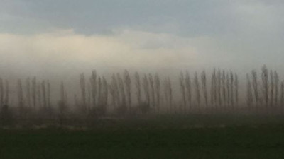 Göz gözü görmedi. Toz bulutu her yeri kapladı (29 Nisan 2023)