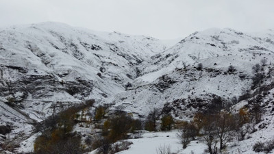 Batman'da nisan ayının son gününde kar yağdı