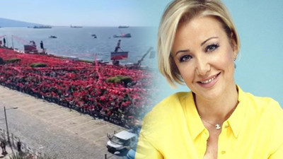 Berna Laçin'den 'AKP ve Erdoğan asla birinci çıkamaz' yorumu. Millet ve Cumhur İttifaklarının miting görüntülerini paylaştı