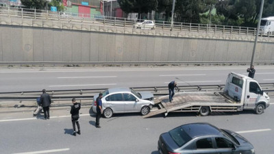 D-100’de kaza: 1 yaralı