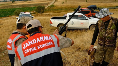 Jandarmadan avcılara havadan denetim