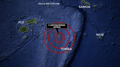 Son dakika... Tonga'da 7.4 büyüklüğünde deprem. Her yerde alarm verildi