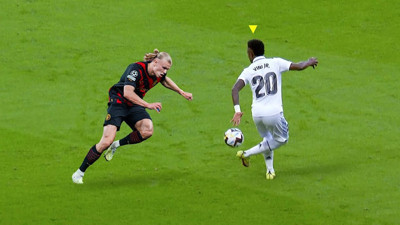 Vinicius Junior Haaland'ı çıldırttı