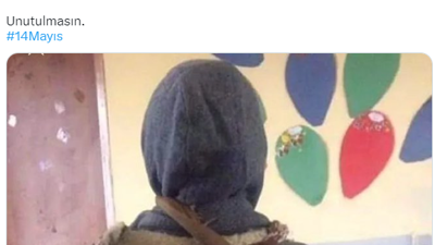 Annesi battaniyeden okul çantası yaptı. Oy atmaya giderken bu çocuğu unutmayın