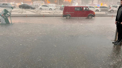 Kahramanmaraş'ta sağanak yağış ve dolu etkili oldu