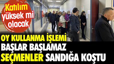 Oy atmak için uzun kuyruklar oluşturdu. Katılım yüksek olacak