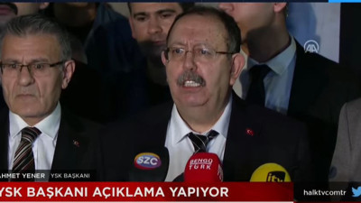 YSK Başkanı’ndan veri girişi açıklaması