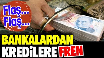 Bankalardan kredilere fren