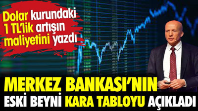 Merkez Bankası'nın eski beyni kara tabloyu açıkladı