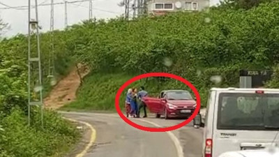 Uzman çavuşun boşanma aşamasındaki eşini kaçırmaya çalıştığı anlar böyle görüntülendi