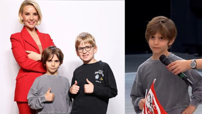 Esra Erol'un küçük oğlu canlı yayına damga vurdu