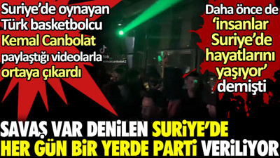 Kemal Canbolat paylaştı: Suriye’de her gün bir yerde parti veriliyor