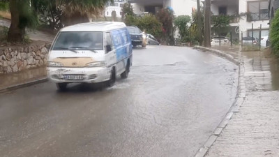 Bodrum'da sağanak etkili oldu