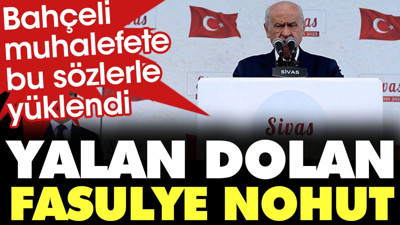 Bahçeli muhalefete bu sözlerle yüklendi: Yalan dolan fasulye nohut