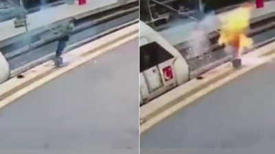 Yüksek Hızlı Tren hattında fırçayla temizlik yaptırılan işçi yüksek gerilime kapıldı. Kim verecek bunun hesabını?