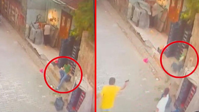 Kaldırımda otururken silahlı saldırıya uğradı. İşte o anlar