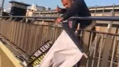 Kılıçdaroğlu’nun Şişli’de üst geçite asılı pankartı indirildi