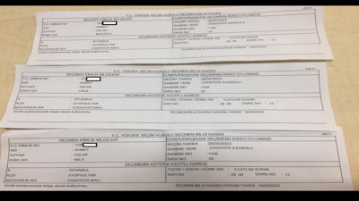 İstanbul'daki birçok ilçeden listelere kapalı adresle seçmen eklendiği ortaya çıktı