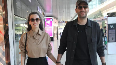 Murat Yıldırım ve Iman Elbani el ele alışveriş turunda