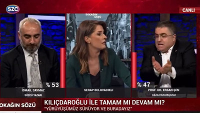 Erşan Şen, İsmail Saymaz ve Sözcü TV sunucusu arasında 'Kılıçdaroğlu' tartışması