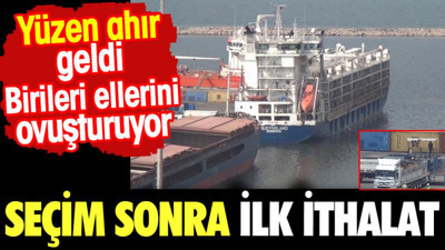 Seçim sonrası ilk ithalat. Yüzen ahır geldi birileri ellerini ovuşturdu