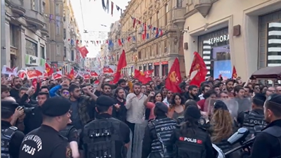 Gezi'nin yıl dönümünde İstiklal'de büyük arbede