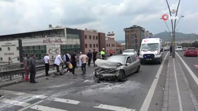 Acil Servisin önünde kaza: Sağlık çalışanları seferber oldu